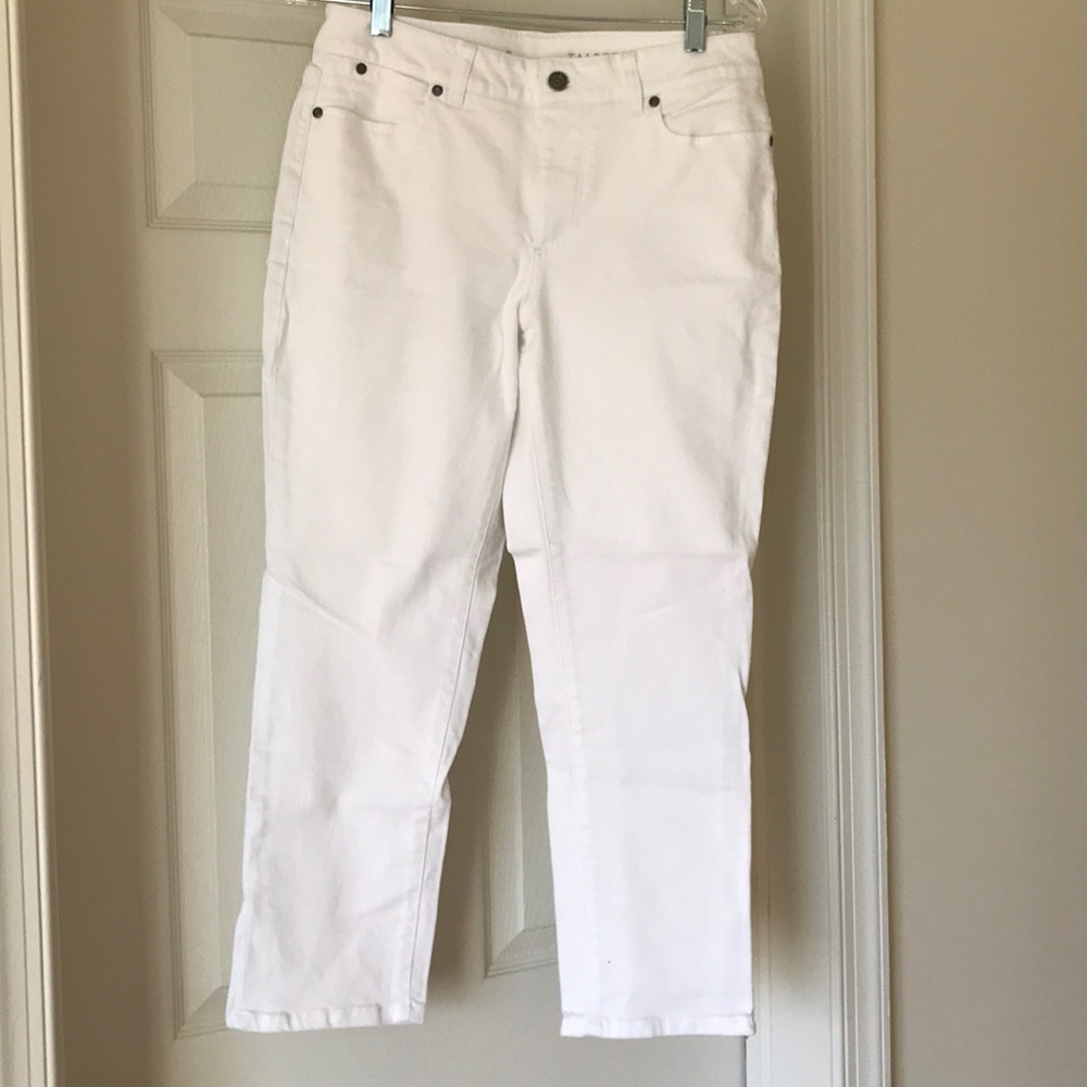 Talbots size 8 curvy crop jeans- new without tags